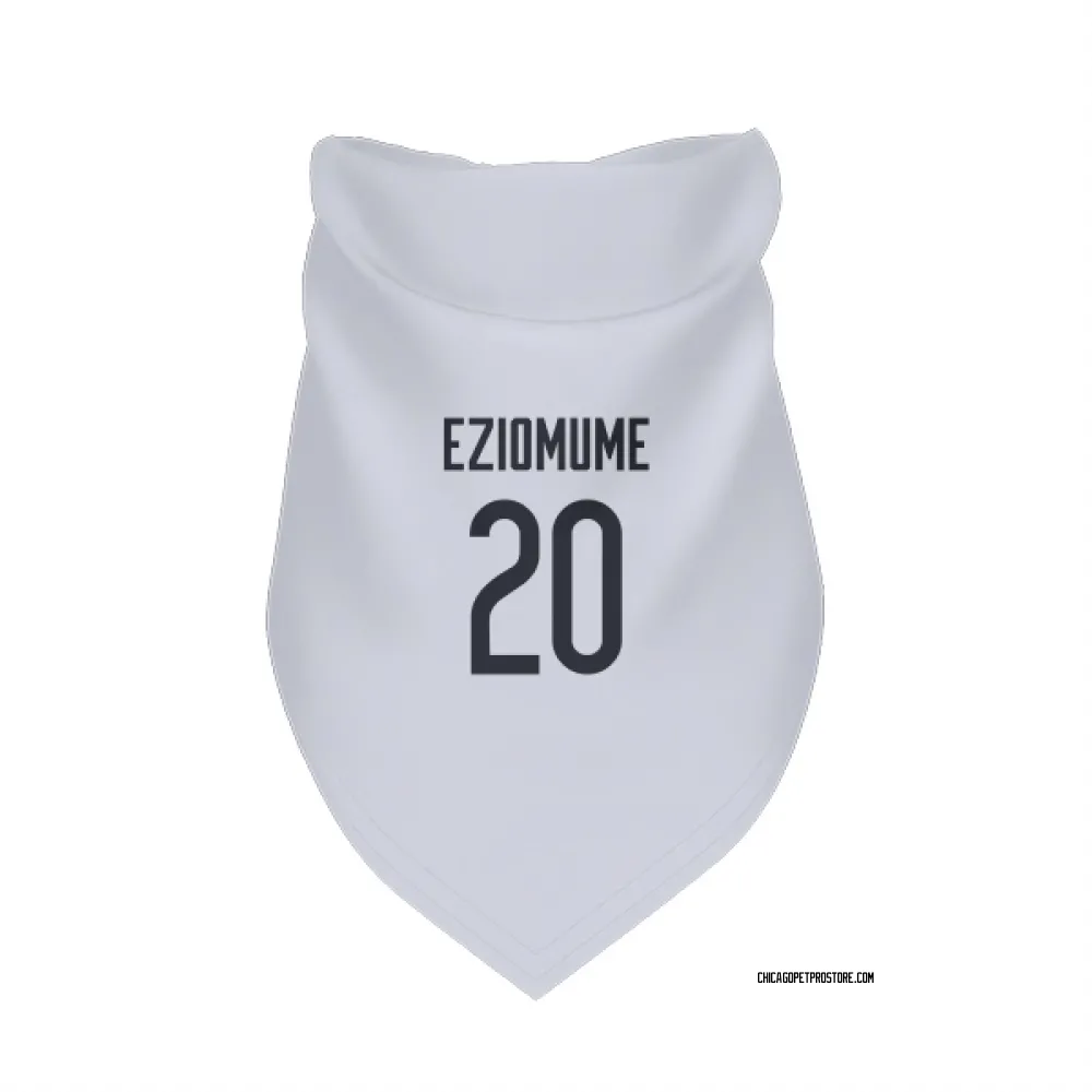 Chicago Bears KC Eziomume White Pet Bandana for Dog & Cat