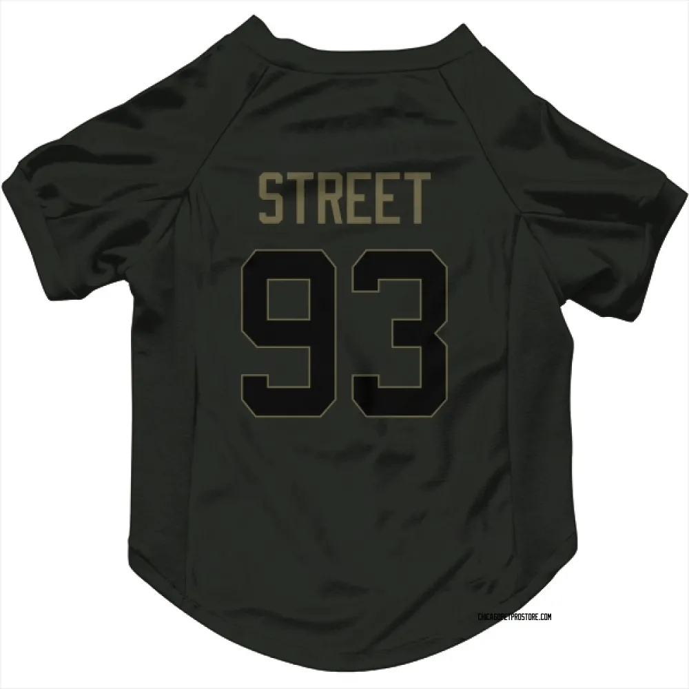 Chicago Bears Kentavius Street Black Service Pet Jersey for Dog & Cat