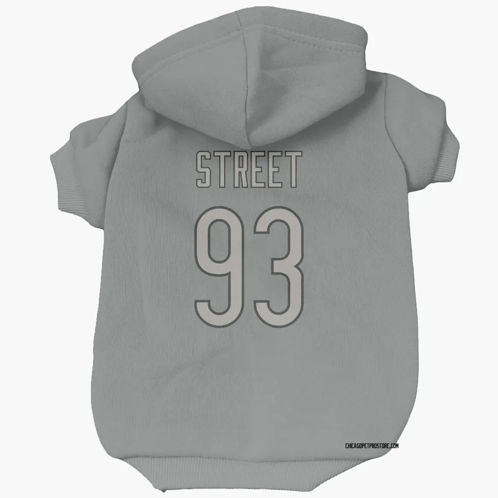 Chicago Bears Kentavius Street Charcoal Pet Hoodie for Dog & Cat