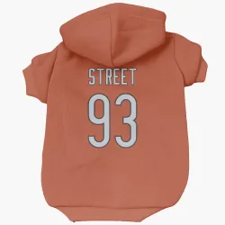 Chicago Bears Kentavius Street Orange Pet Hoodie for Dog & Cat