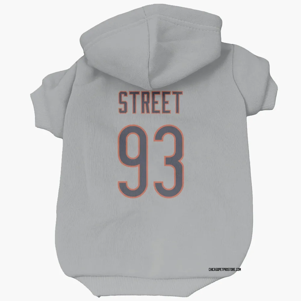 Chicago Bears Kentavius Street Silver Pet Hoodie for Dog & Cat