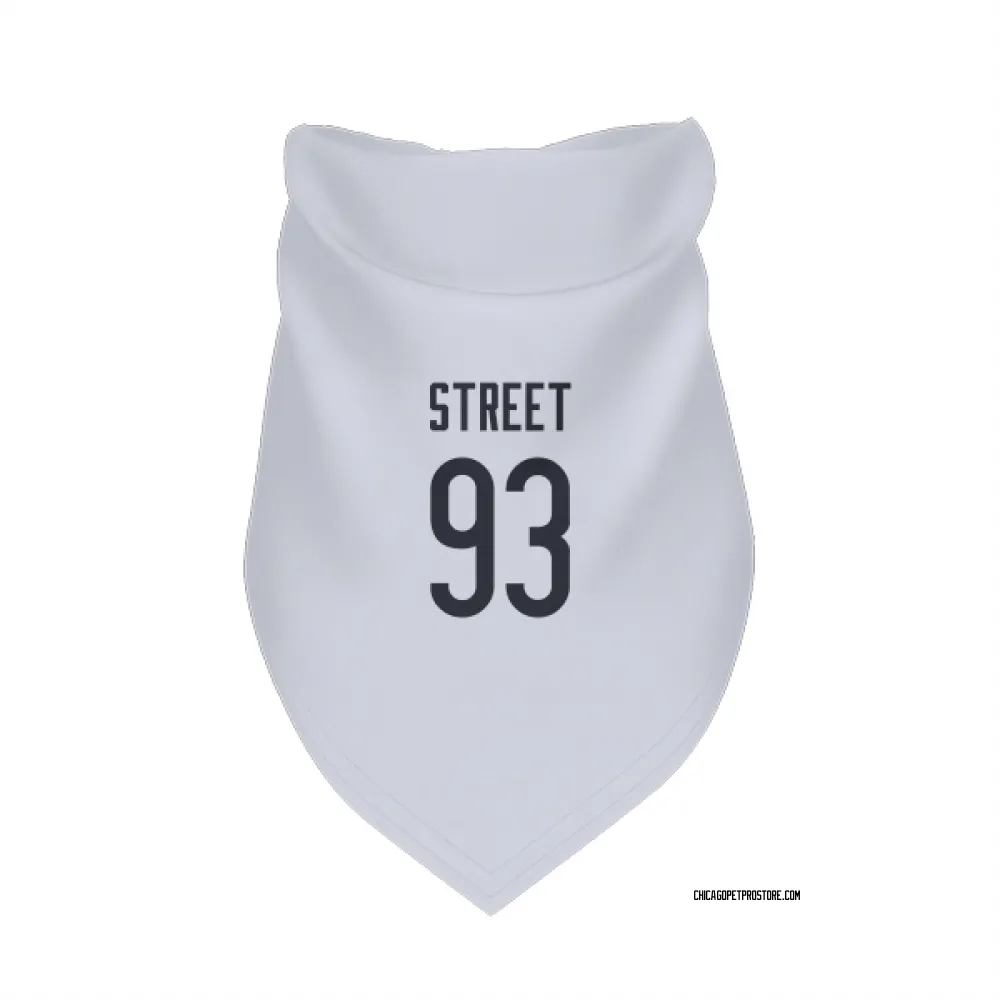 Chicago Bears Kentavius Street White Pet Bandana for Dog & Cat