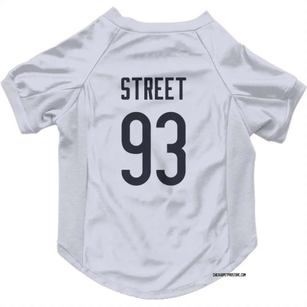 Chicago Bears Kentavius Street White Pet Jersey for Dog & Cat