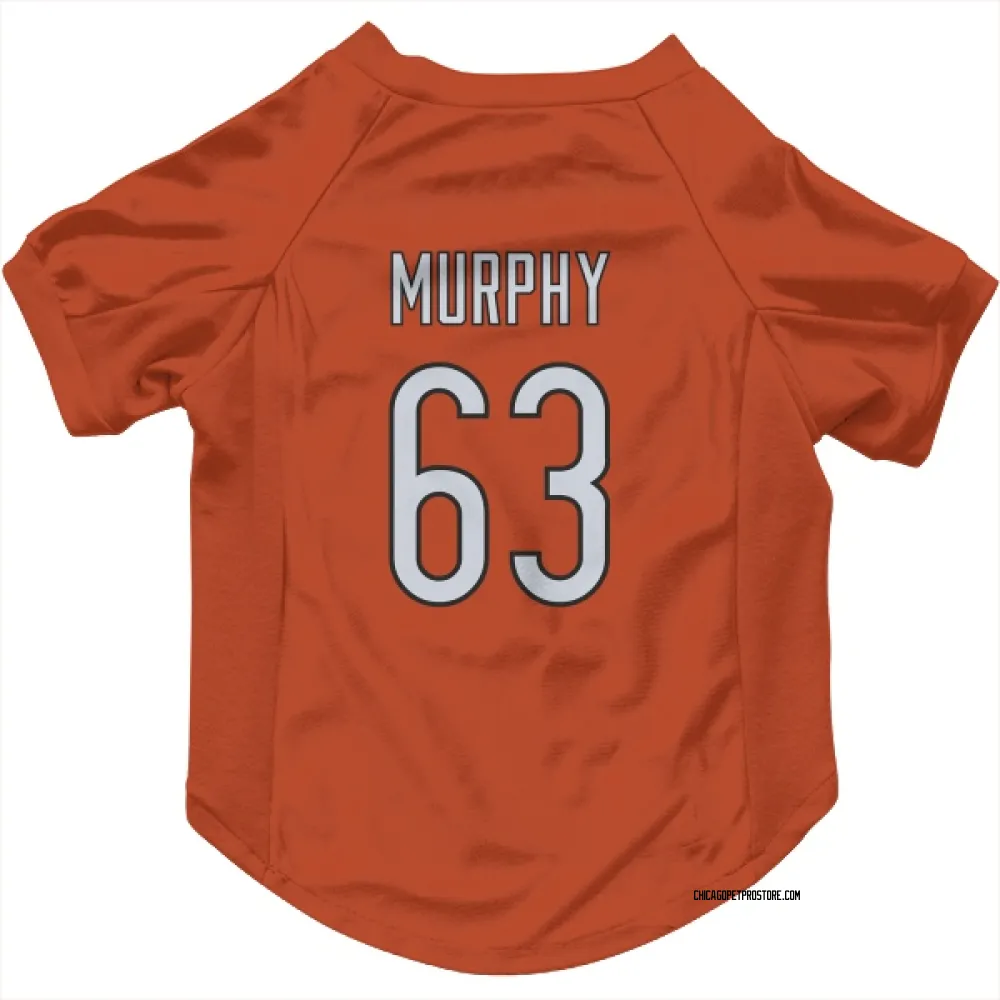 Chicago Bears Mason Murphy Orange Pet Jersey for Dog & Cat