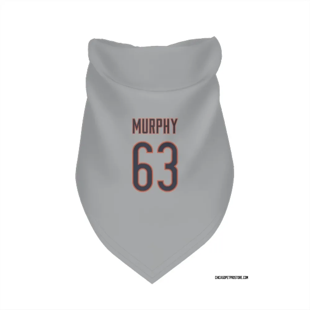 Chicago Bears Mason Murphy Silver Pet Bandana for Dog & Cat