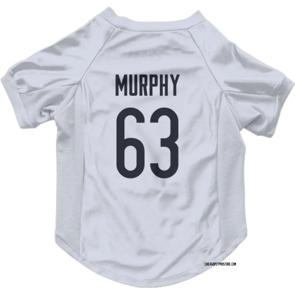 Chicago Bears Mason Murphy White Pet Jersey for Dog & Cat