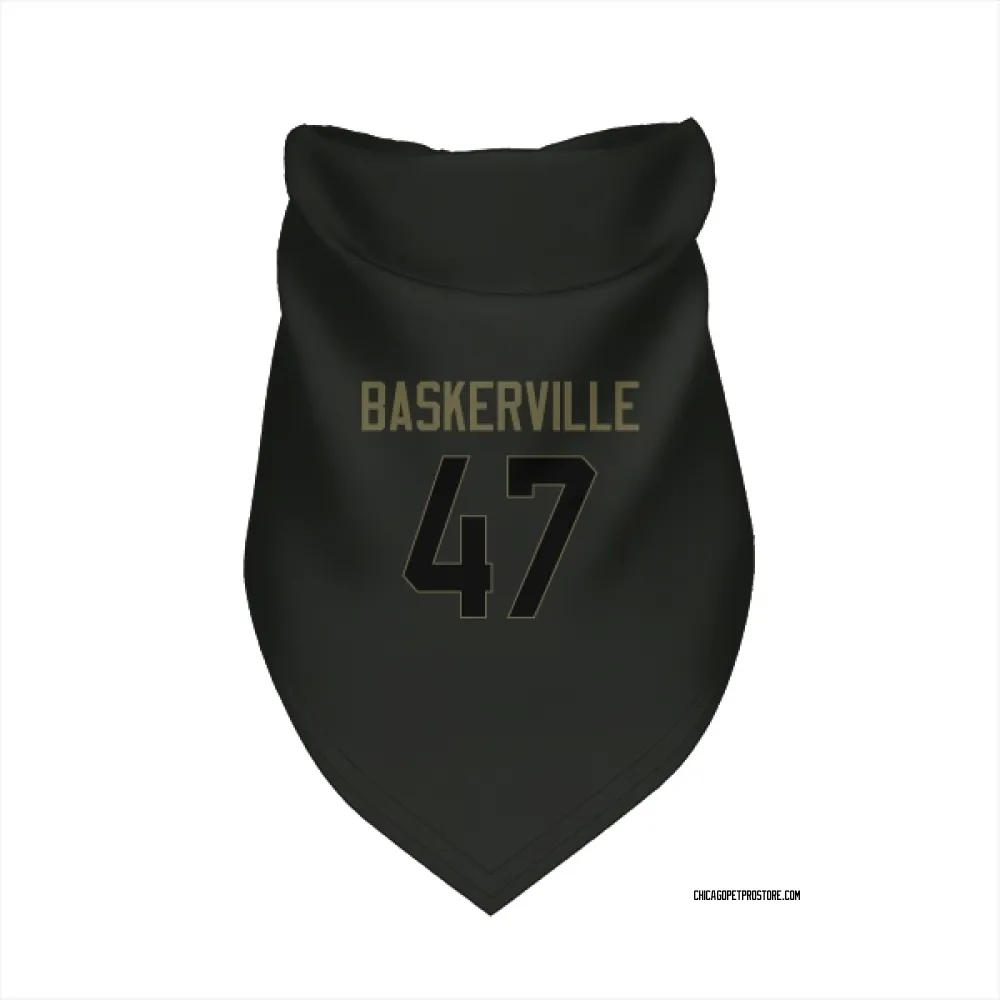 Chicago Bears Micah Baskerville Black Service Pet Bandana for Dog & Cat