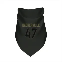 Chicago Bears Micah Baskerville Black Service Pet Bandana for Dog & Cat
