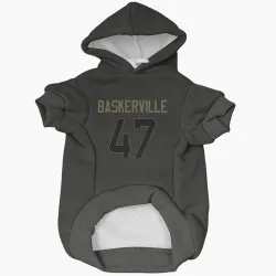 Chicago Bears Micah Baskerville Black Service Pet Hoodie for Dog & Cat