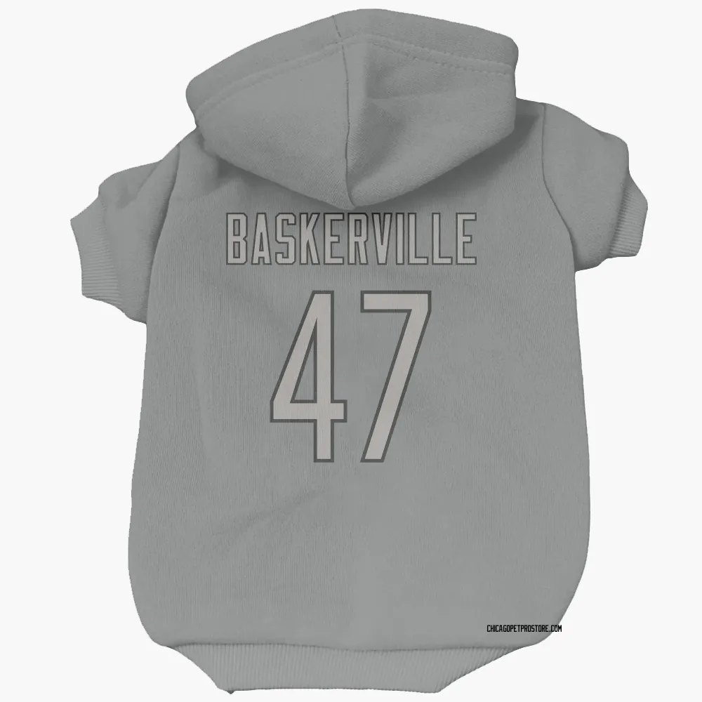 Chicago Bears Micah Baskerville Charcoal Pet Hoodie for Dog & Cat