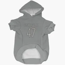 Chicago Bears Micah Baskerville Charcoal Pet Hoodie for Dog & Cat