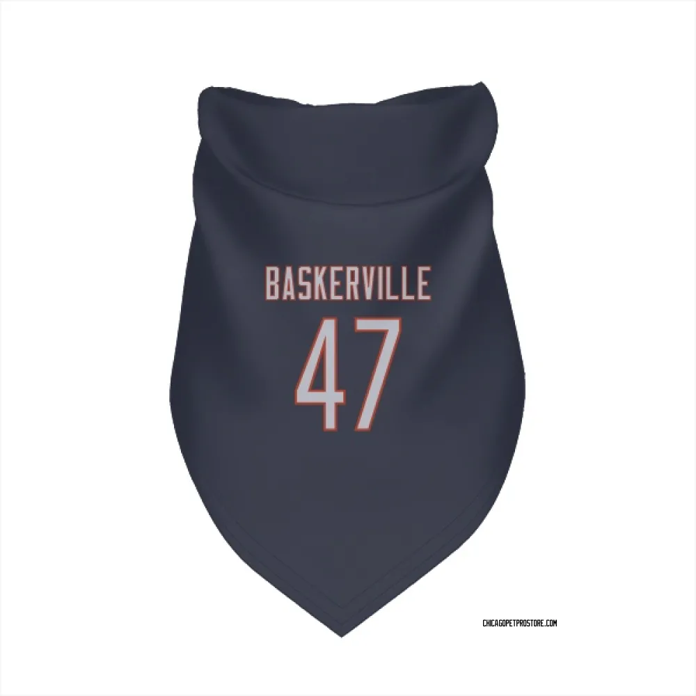 Chicago Bears Micah Baskerville Navy Pet Bandana for Dog & Cat