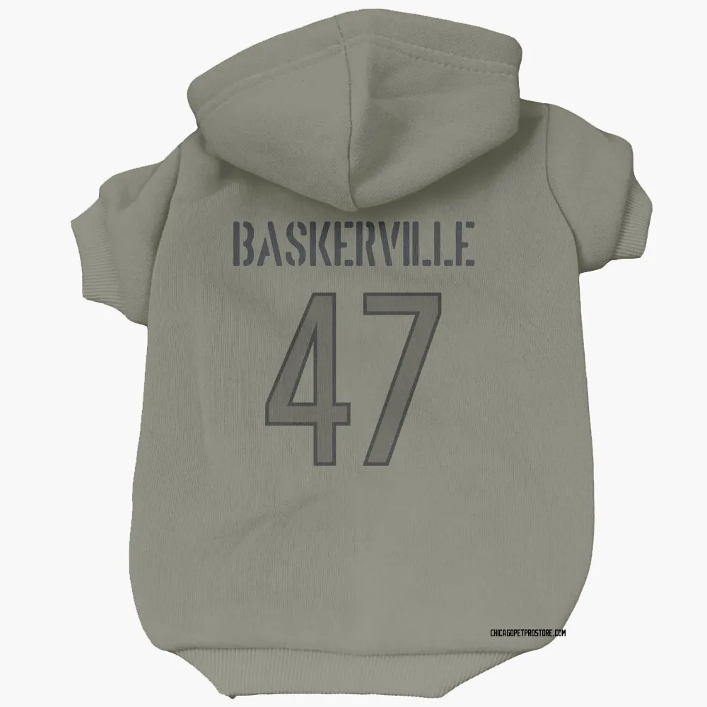 Chicago Bears Micah Baskerville Olive Pet Hoodie for Dog & Cat