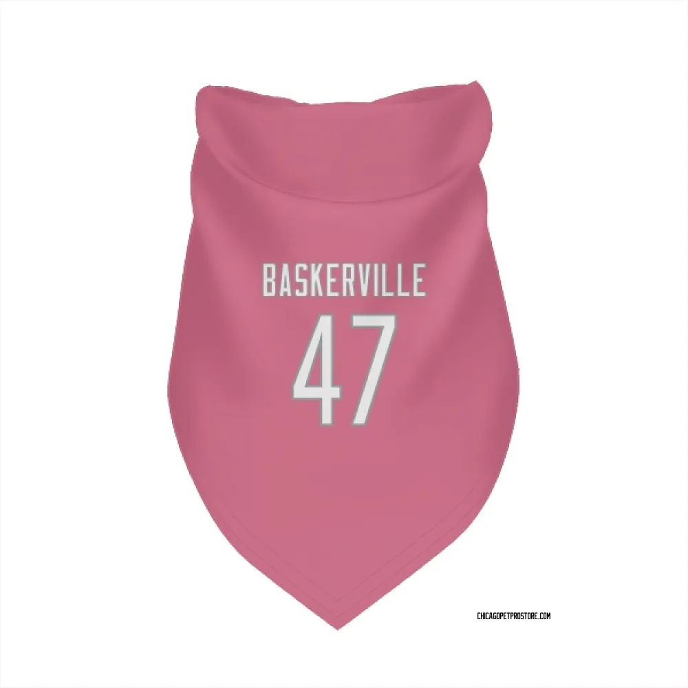 Chicago Bears Micah Baskerville Pink Pet Bandana for Dog & Cat