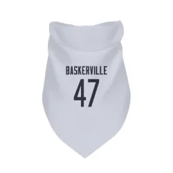 Chicago Bears Micah Baskerville White Pet Bandana for Dog & Cat