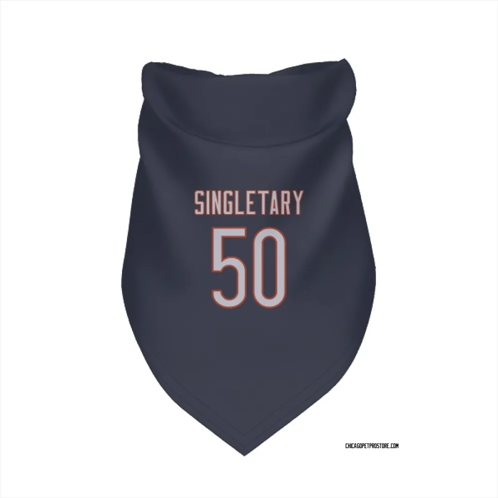 Chicago Bears Mike Singletary Navy Pet Bandana for Dog & Cat