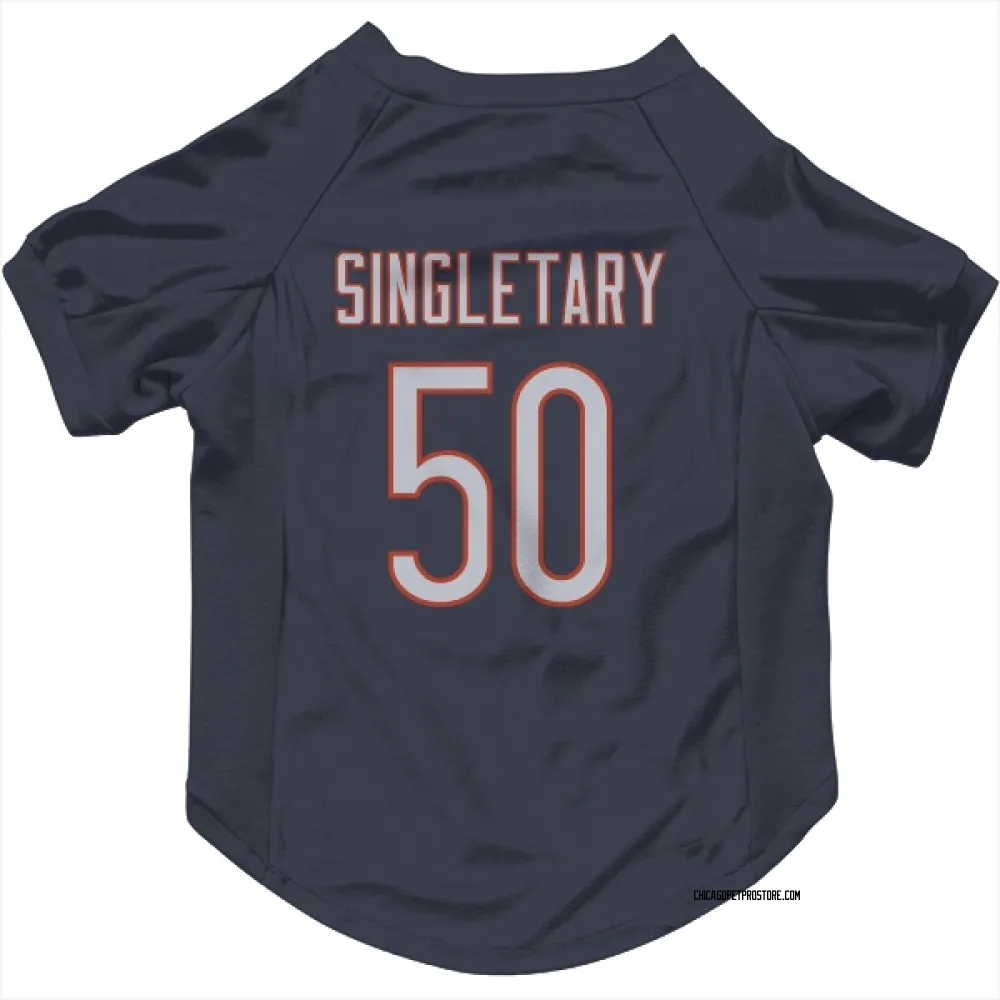 Chicago Bears Mike Singletary Navy Pet Jersey for Dog & Cat
