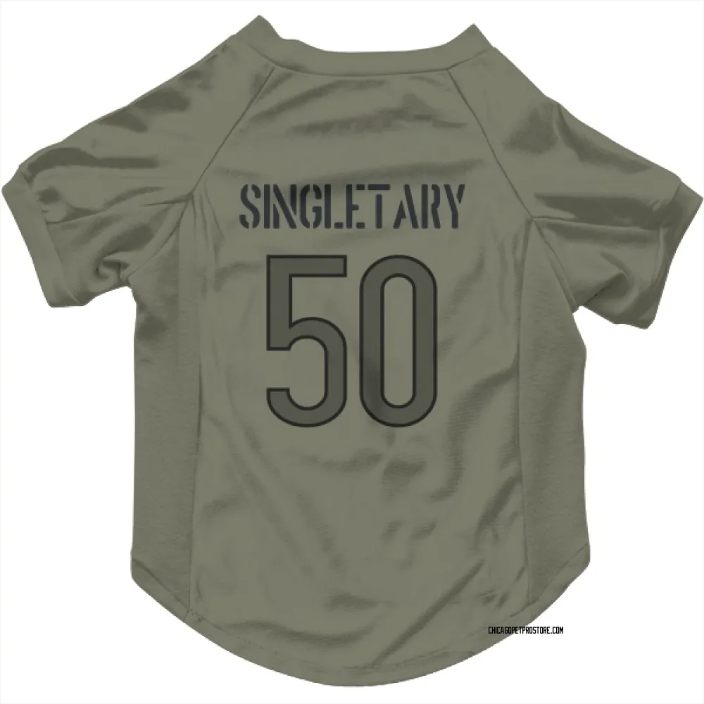 Chicago Bears Mike Singletary Olive Pet Jersey for Dog & Cat