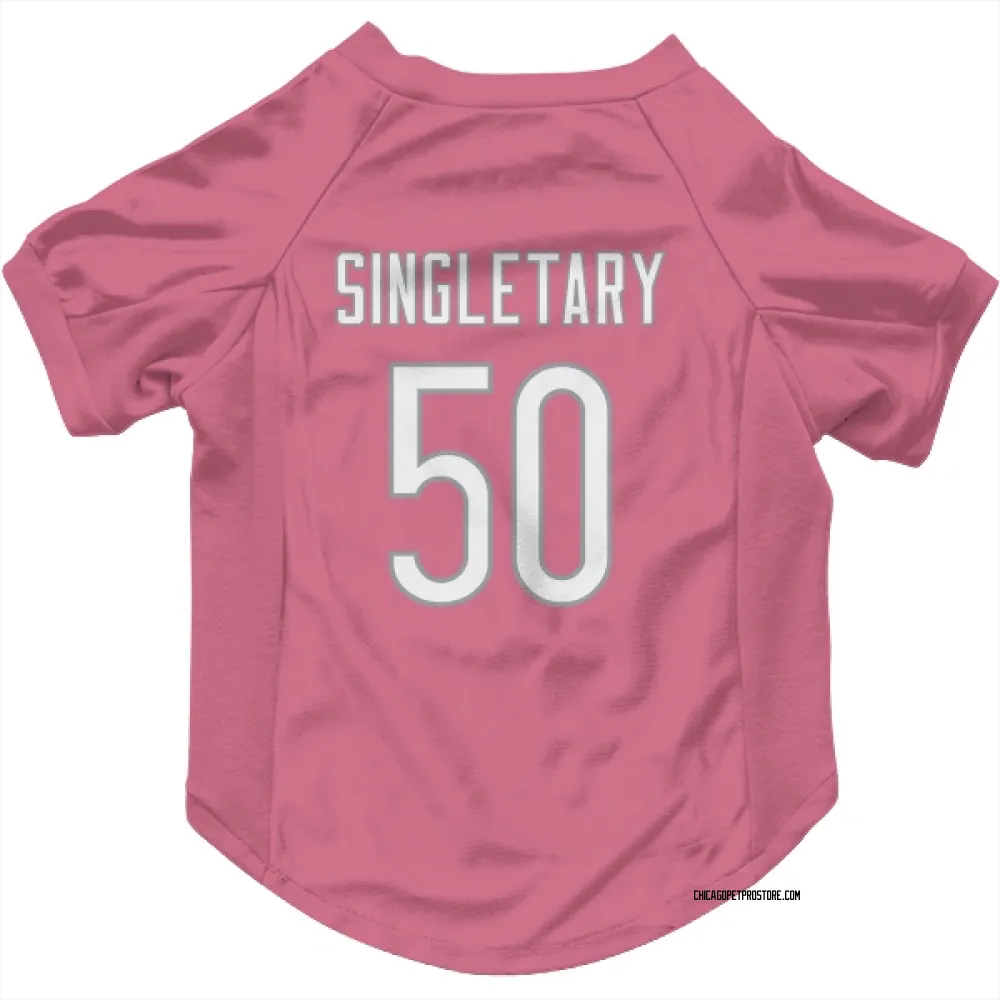 Chicago Bears Mike Singletary Pink Pet Jersey for Dog & Cat
