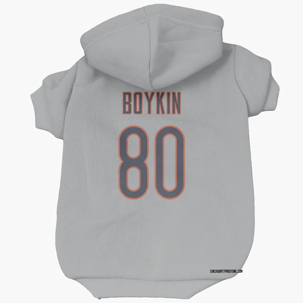 Chicago Bears Miles Boykin Silver Pet Hoodie for Dog & Cat