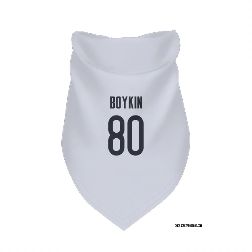 Chicago Bears Miles Boykin White Pet Bandana for Dog & Cat