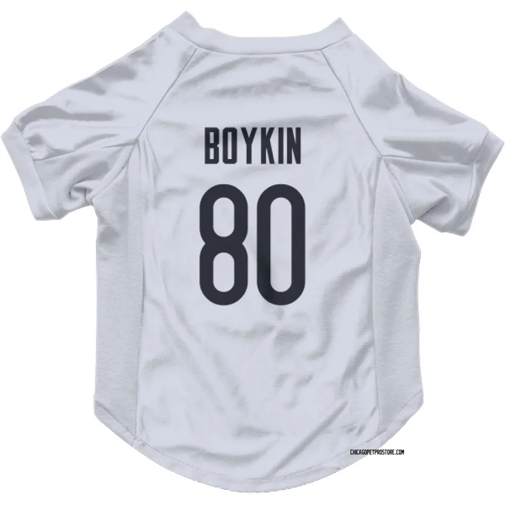 Chicago Bears Miles Boykin White Pet Jersey for Dog & Cat