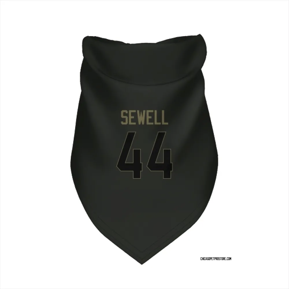 Chicago Bears Noah Sewell Black Service Pet Bandana for Dog & Cat