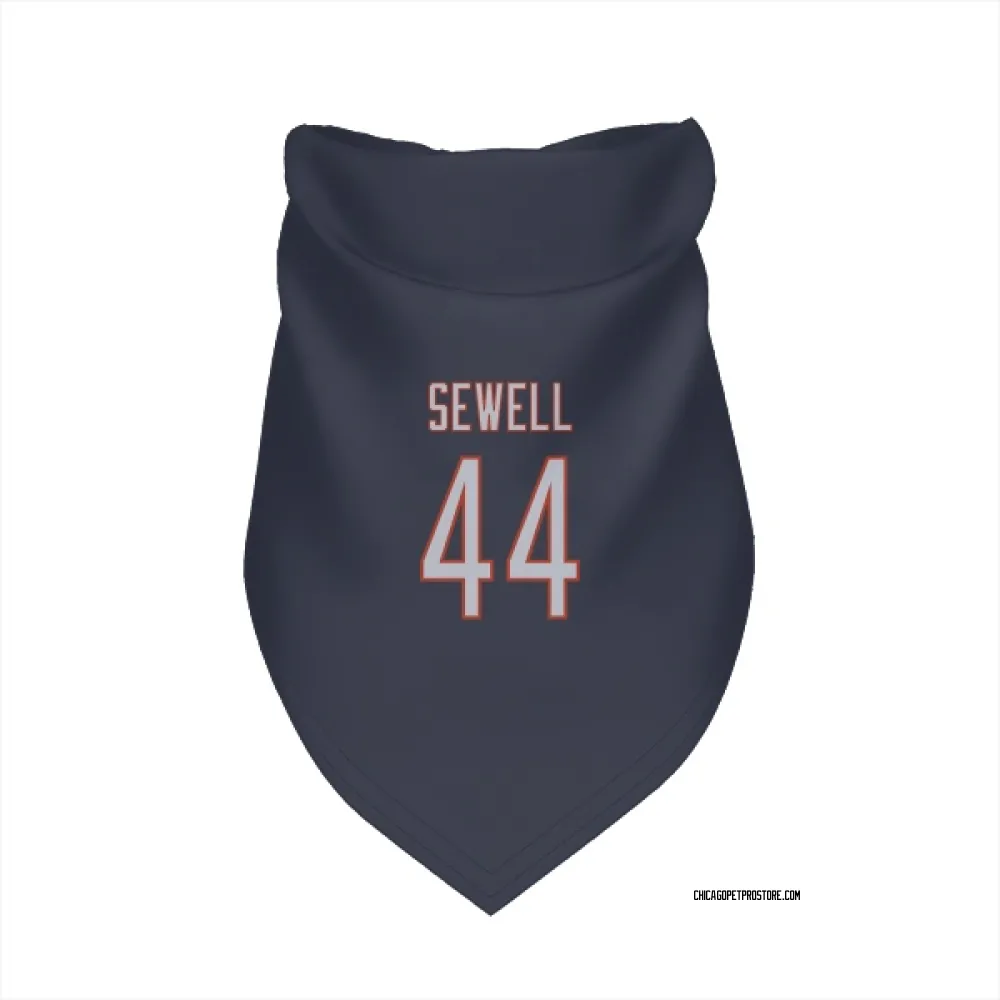 Chicago Bears Noah Sewell Navy Pet Bandana for Dog & Cat