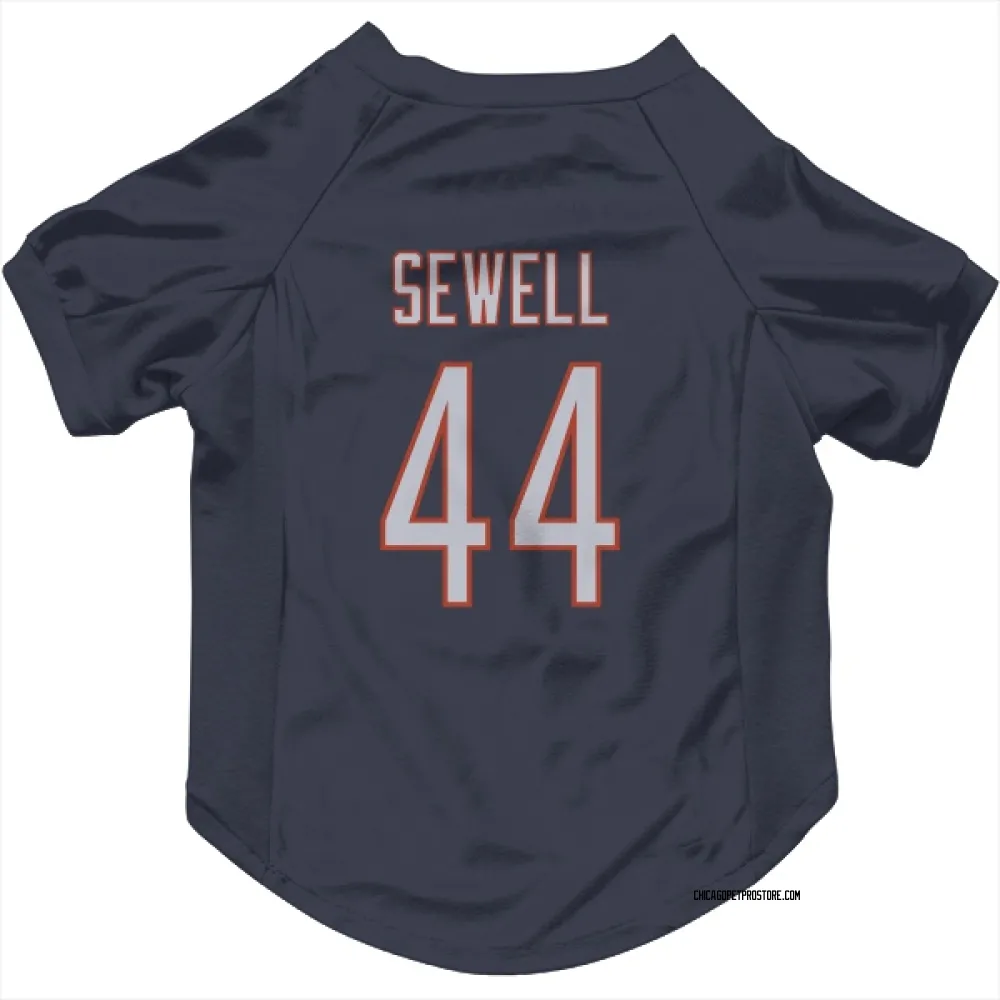 Chicago Bears Noah Sewell Navy Pet Jersey for Dog & Cat