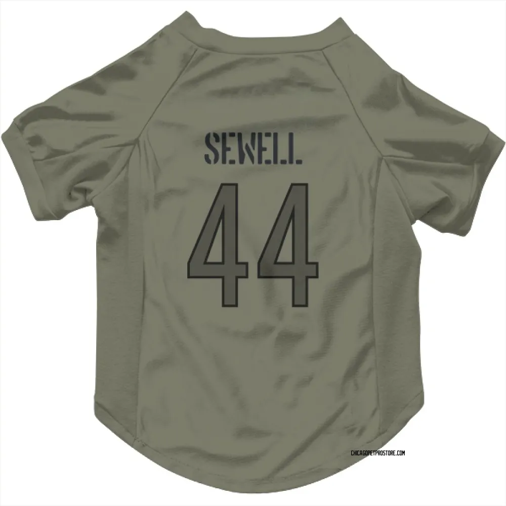 Chicago Bears Noah Sewell Olive Pet Jersey for Dog & Cat