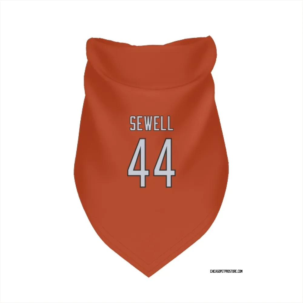 Chicago Bears Noah Sewell Orange Pet Bandana for Dog & Cat