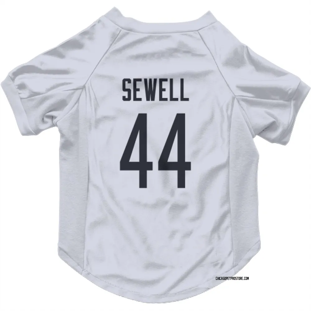 Chicago Bears Noah Sewell White Pet Jersey for Dog & Cat