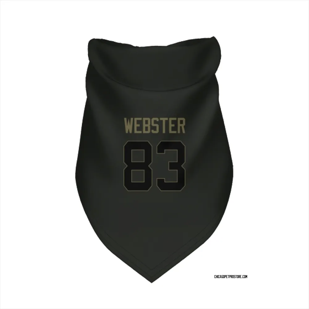 Chicago Bears Nsimba Webster Black Service Pet Bandana for Dog & Cat