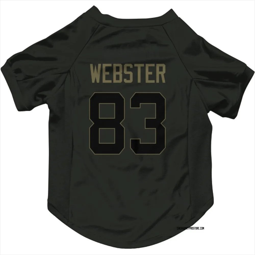Chicago Bears Nsimba Webster Black Service Pet Jersey for Dog & Cat