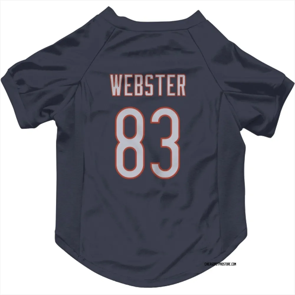 Chicago Bears Nsimba Webster Navy Pet Jersey for Dog & Cat