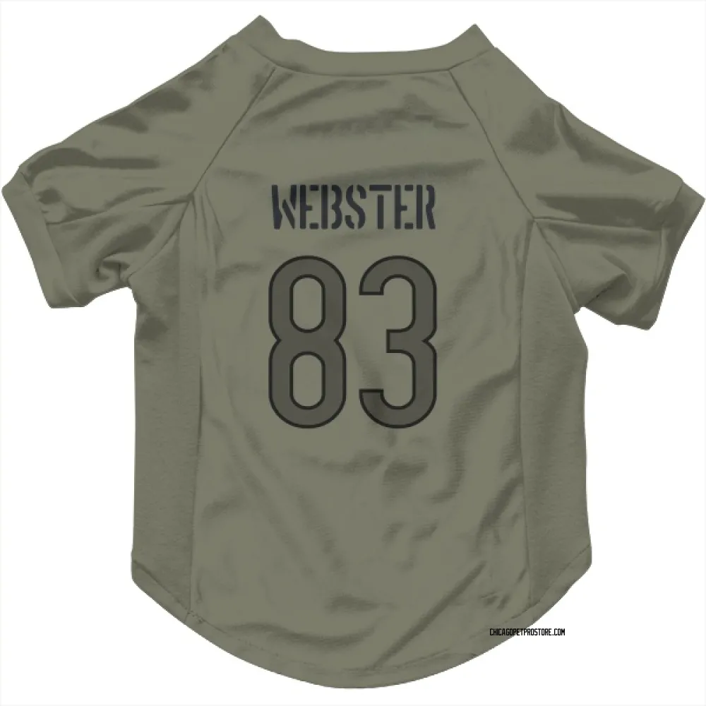 Chicago Bears Nsimba Webster Olive Pet Jersey for Dog & Cat