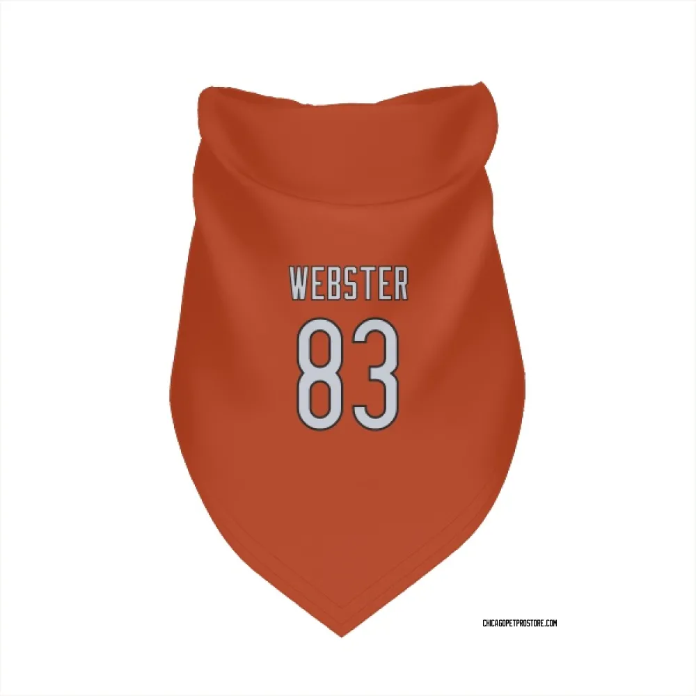 Chicago Bears Nsimba Webster Orange Pet Bandana for Dog & Cat