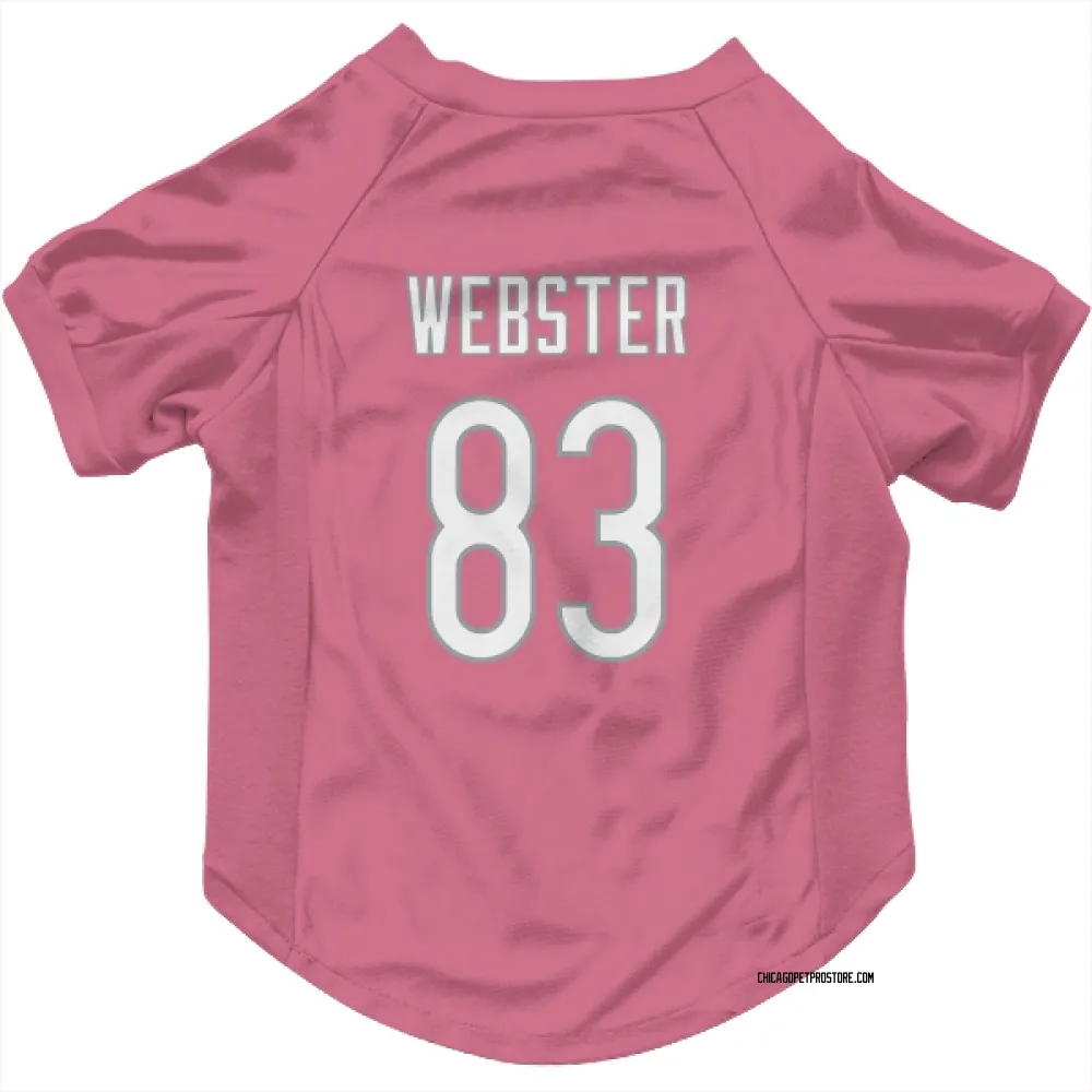Chicago Bears Nsimba Webster Pink Pet Jersey for Dog & Cat