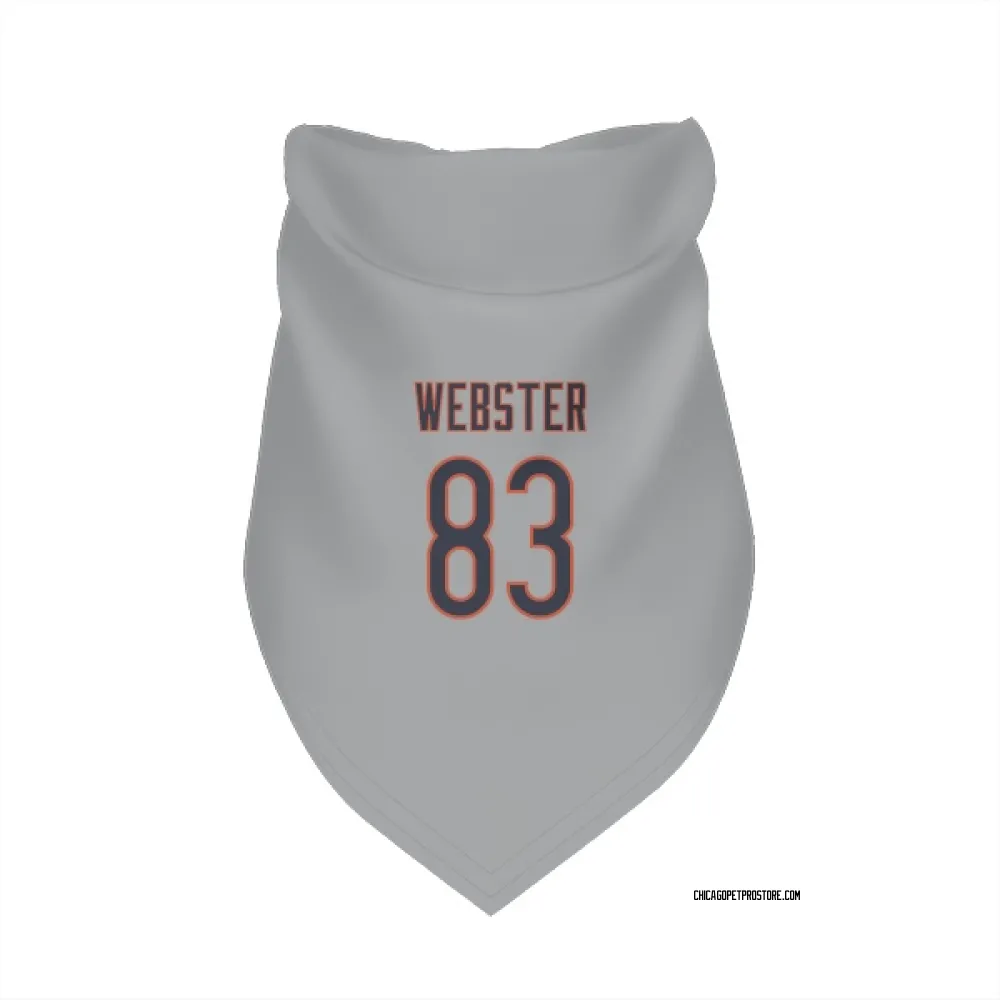 Chicago Bears Nsimba Webster Silver Pet Bandana for Dog & Cat