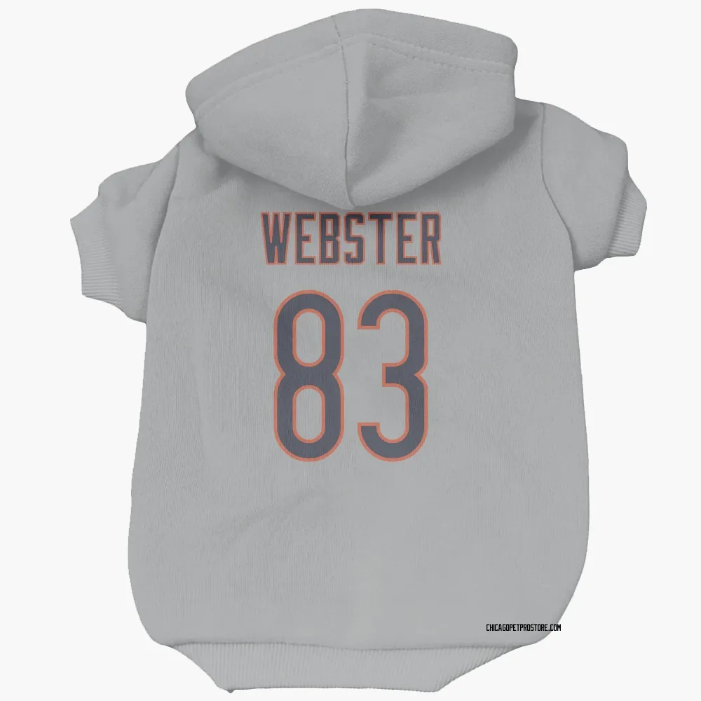 Chicago Bears Nsimba Webster Silver Pet Hoodie for Dog & Cat
