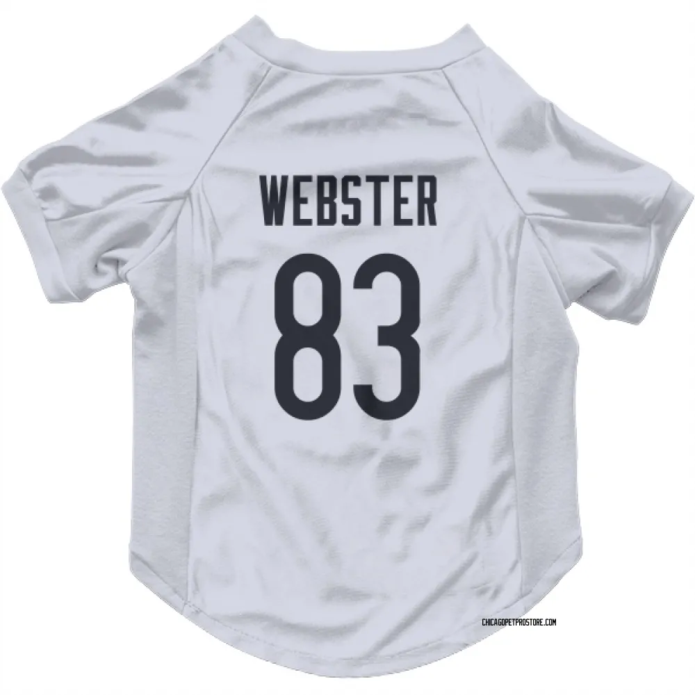 Chicago Bears Nsimba Webster White Pet Jersey for Dog & Cat