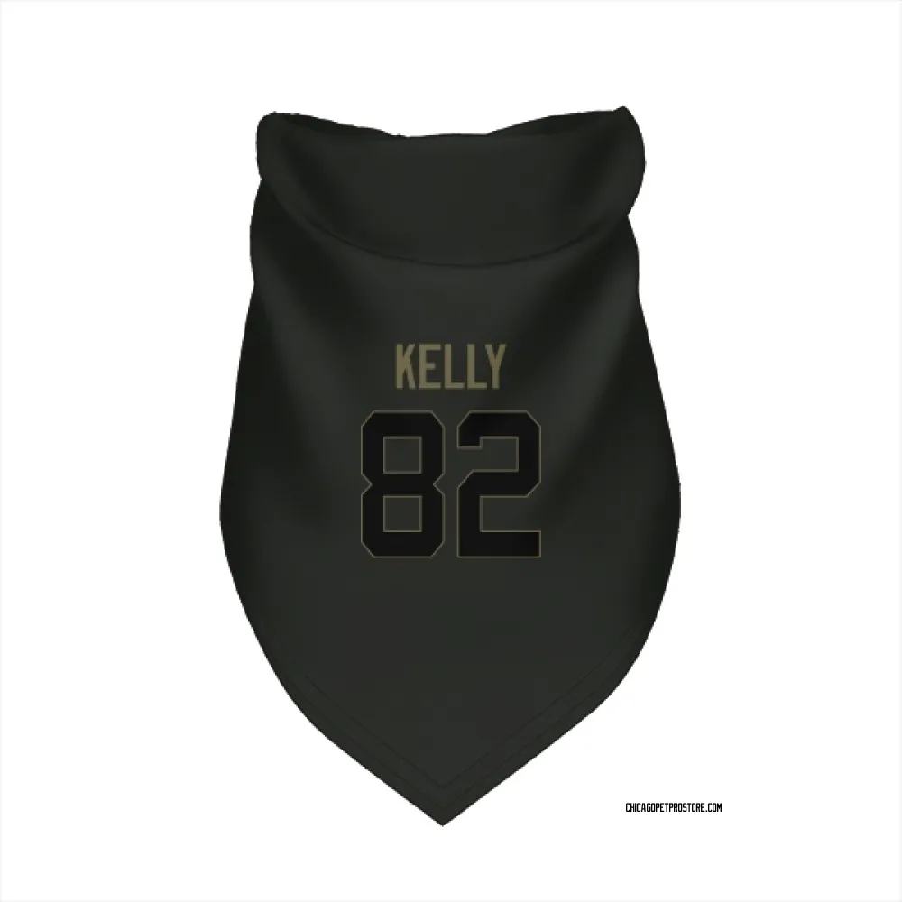 Chicago Bears Omari Kelly Black Service Pet Bandana for Dog & Cat