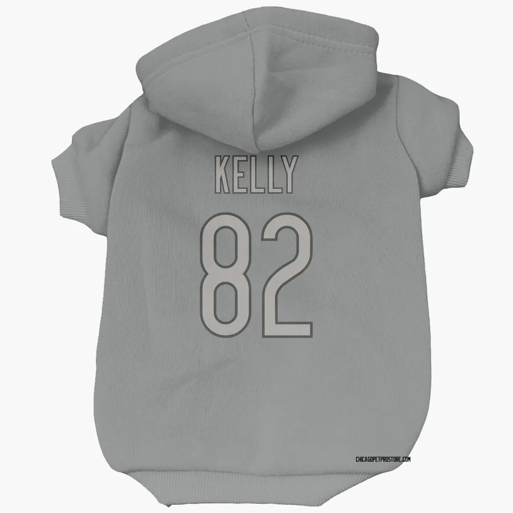 Chicago Bears Omari Kelly Charcoal Pet Hoodie for Dog & Cat
