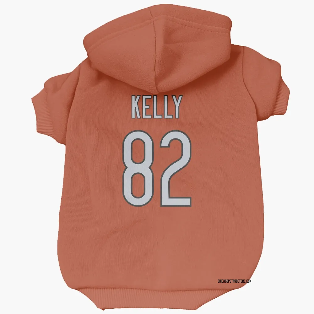 Chicago Bears Omari Kelly Orange Pet Hoodie for Dog & Cat
