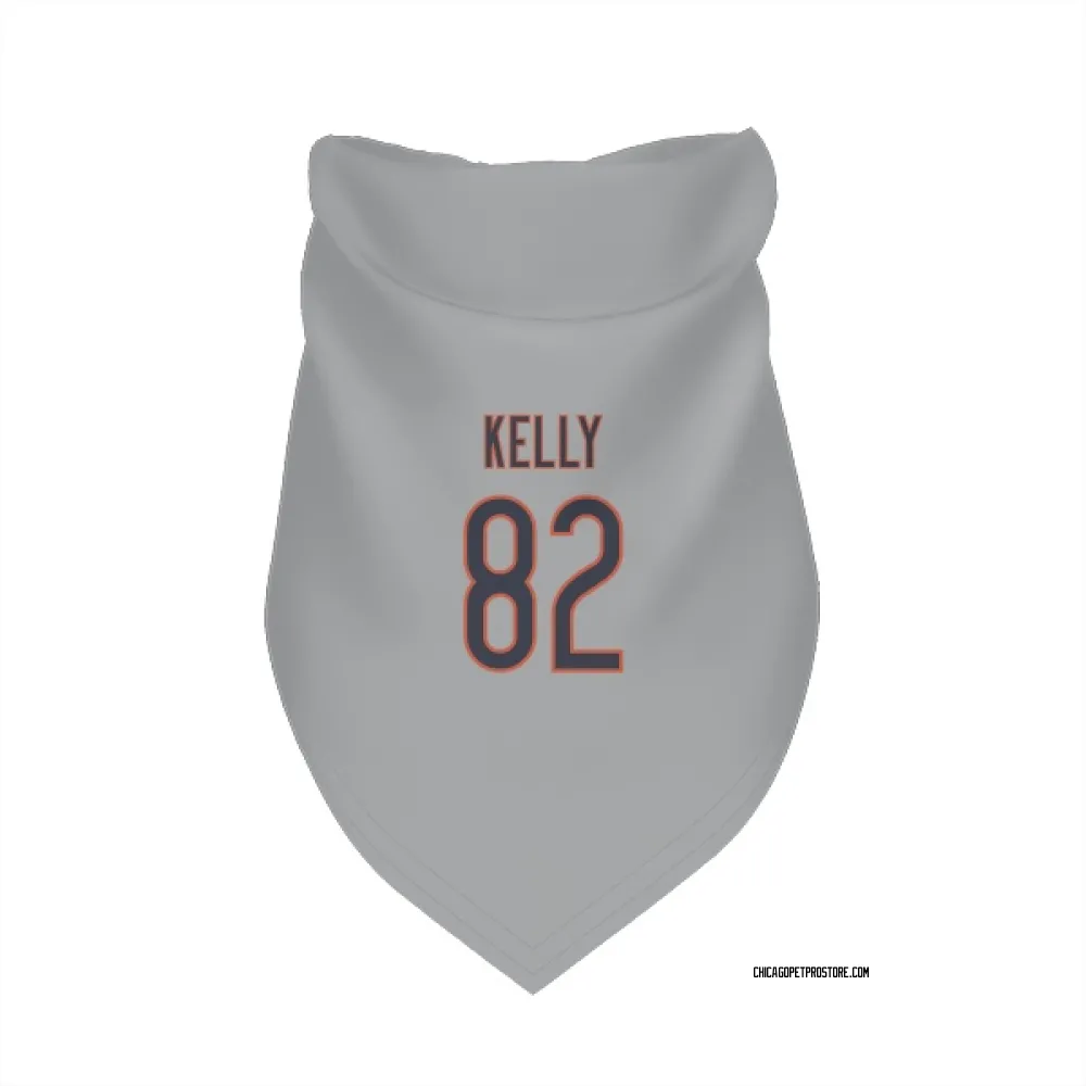 Chicago Bears Omari Kelly Silver Pet Bandana for Dog & Cat