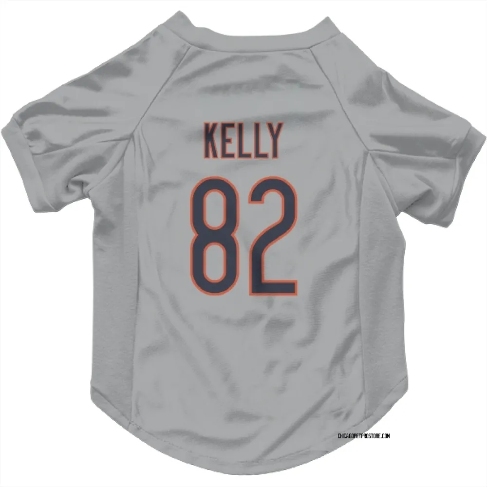 Chicago Bears Omari Kelly Silver Pet Jersey for Dog & Cat