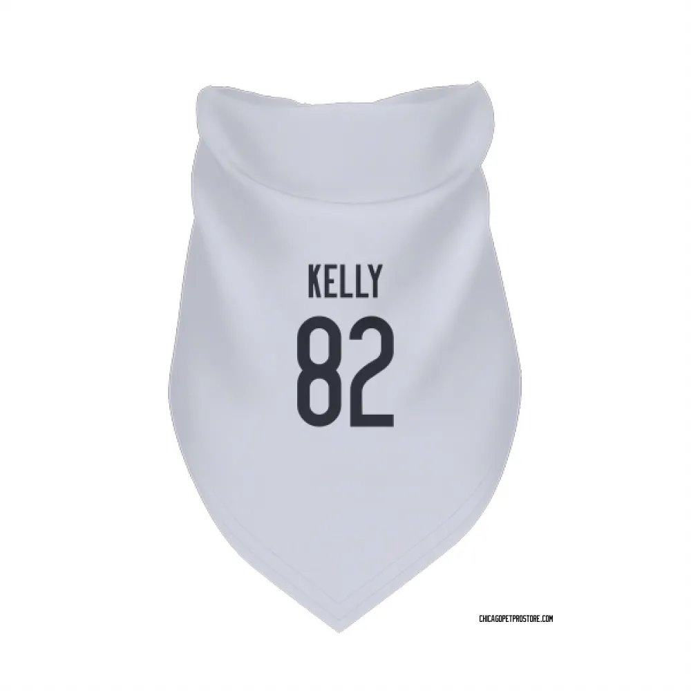 Chicago Bears Omari Kelly White Pet Bandana for Dog & Cat