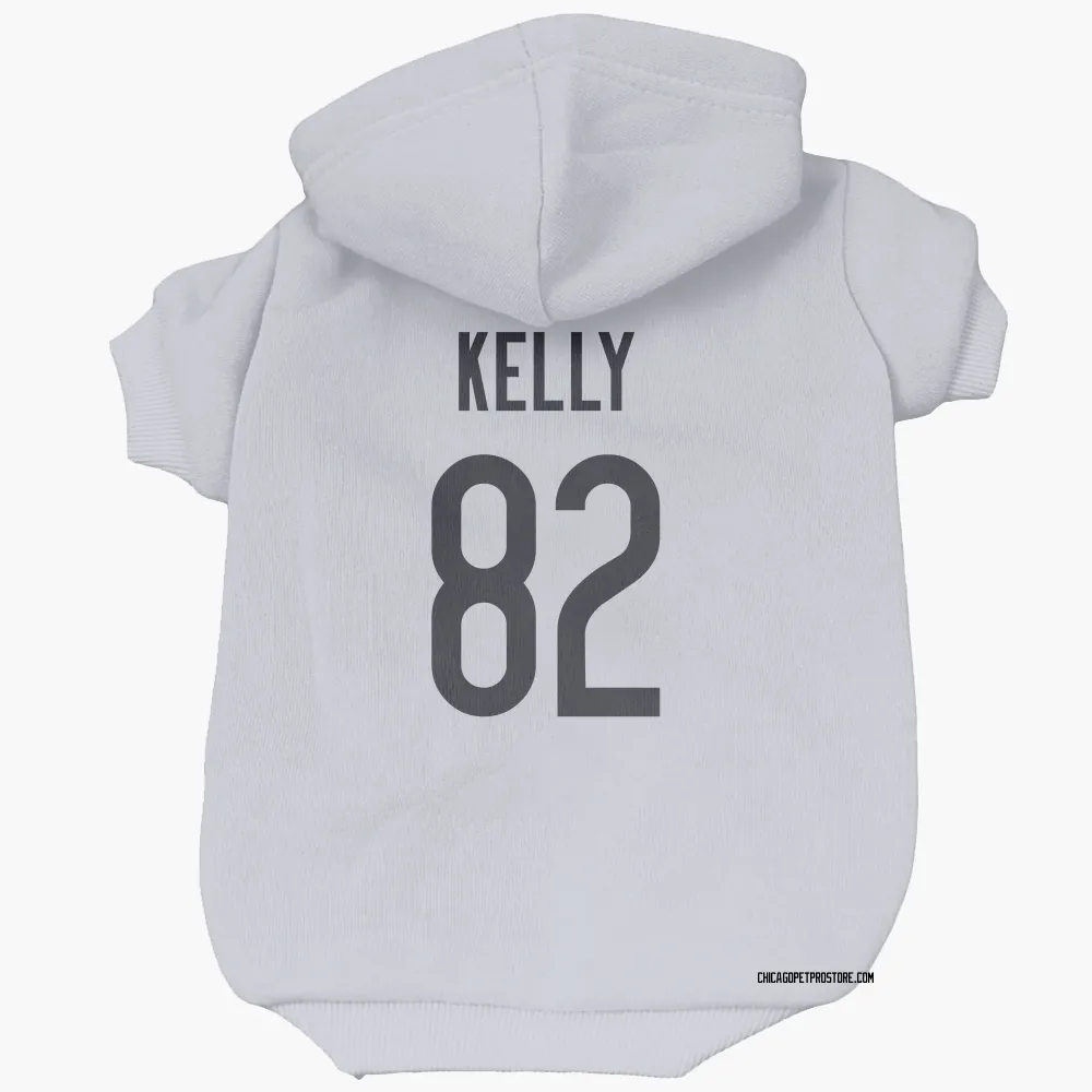 Chicago Bears Omari Kelly White Pet Hoodie for Dog & Cat