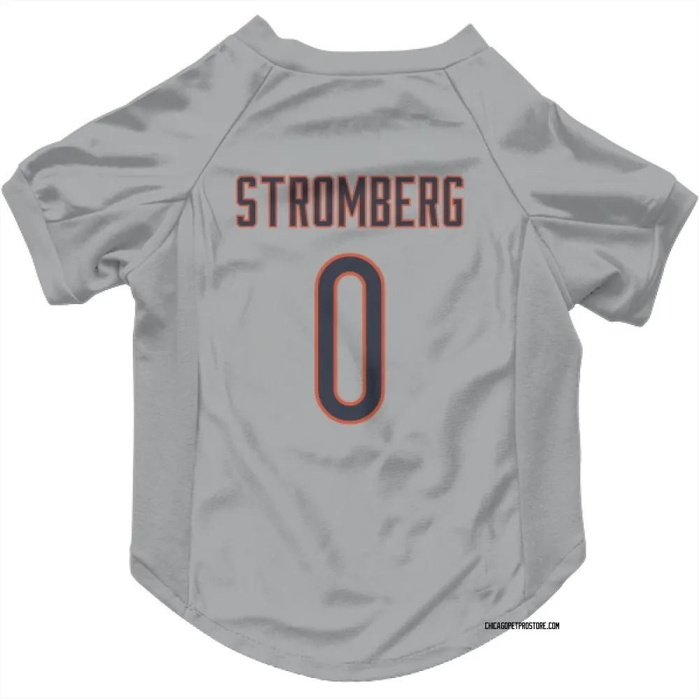 Chicago Bears Ricky Stromberg Silver Pet Jersey for Dog & Cat