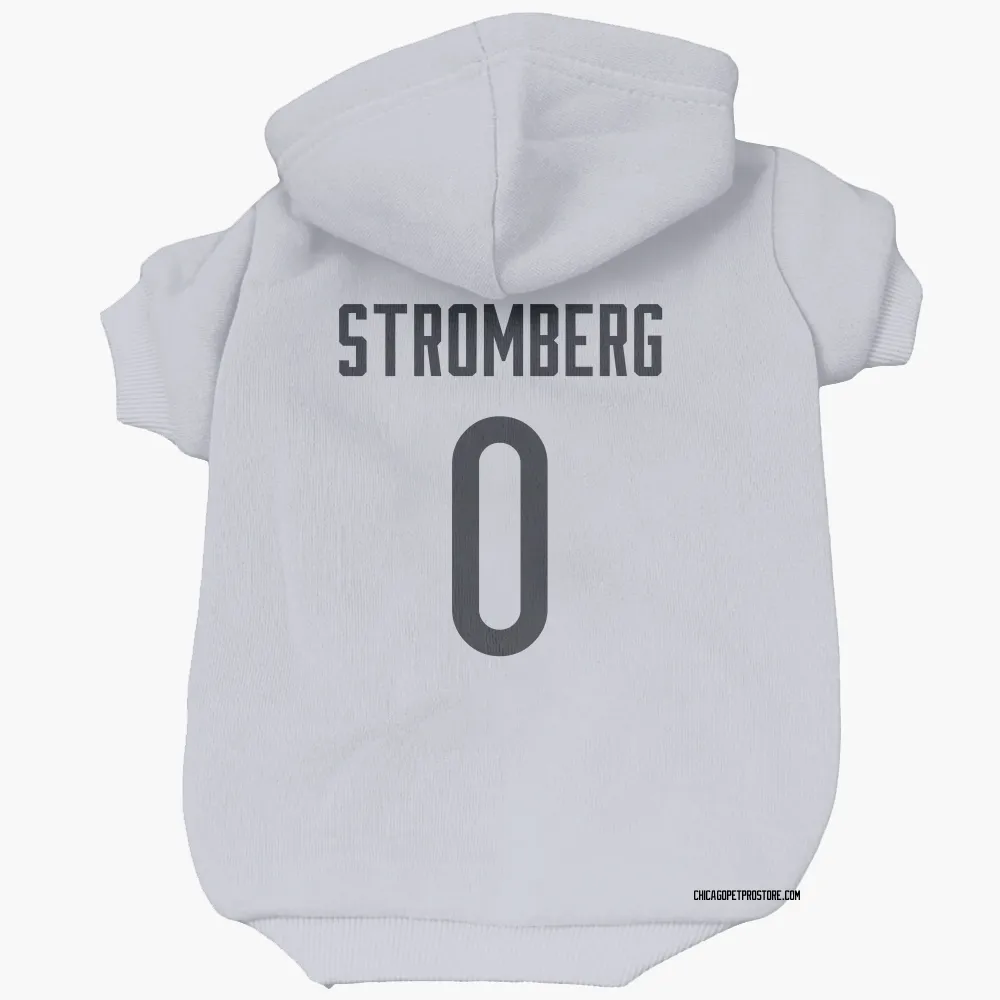 Chicago Bears Ricky Stromberg White Pet Hoodie for Dog & Cat